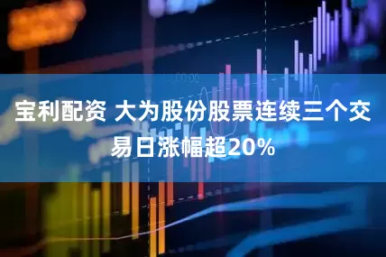 宝利配资 大为股份股票连续三个交易日涨幅超20%