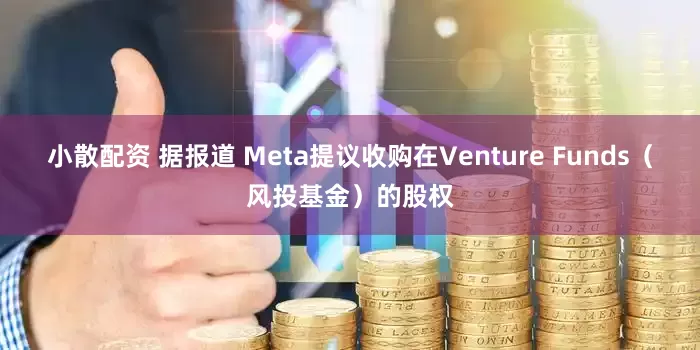 小散配资 据报道 Meta提议收购在Venture Funds（风投基金）的股权